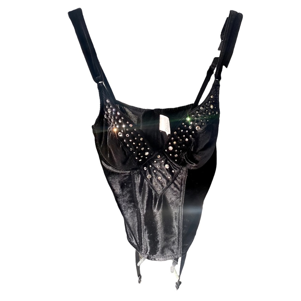 Incredible Vintage Velvet Bustier